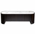 TV stand Romanna TV, 12mm sintered stone/oak veneer, H55x180x42cm