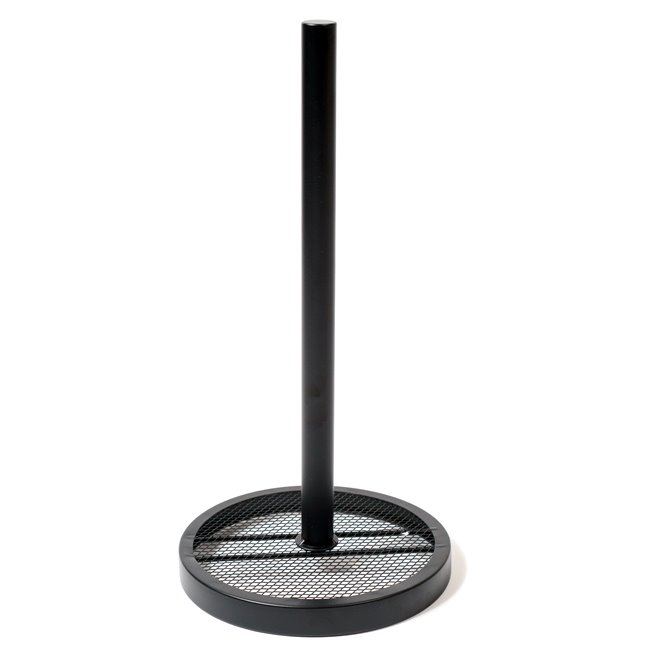 Kitchen towel holder MAYAJ, black, metal, H33cm, D16cm