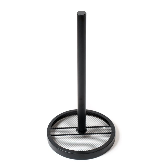 Kitchen towel holder MAYAJ, black, metal, H33cm, D16cm