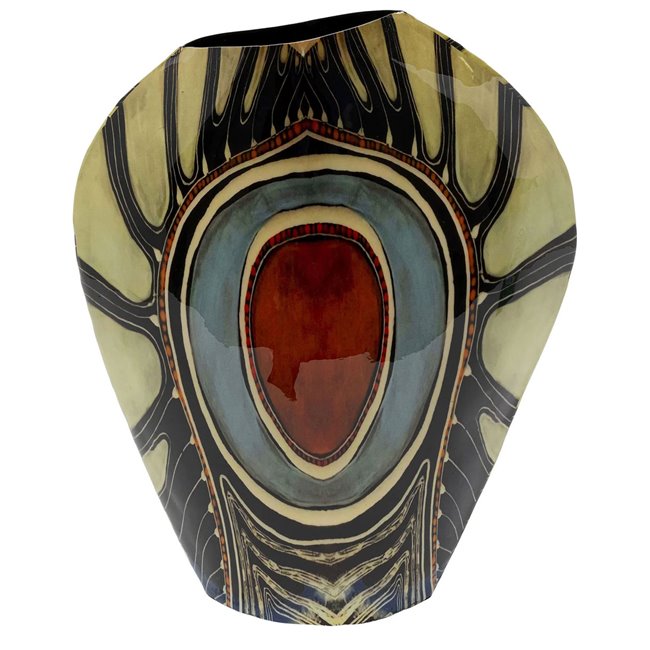 Ваза Fabuloso Stone, алюминий, H41x30x7cm