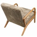 Armchair Cotele, natural/taupe, H83.5x64.5x75cm, seat height 43cm