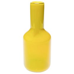 Ваза Toja, желтый, стекло, H28cm, D12cm