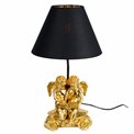 Table lamp Angel gold, black/gold color, H44.5cm, D25cm, E27 40W(MAX)