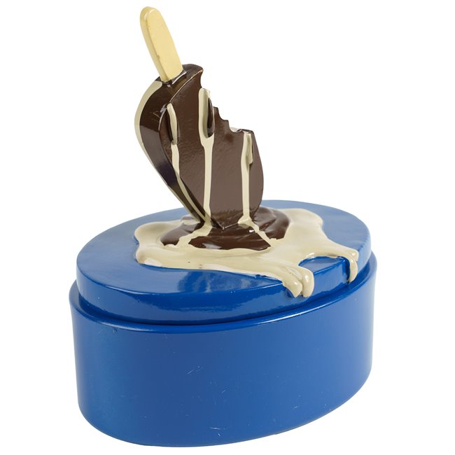 Decorative box with lid Ice cream, H18x14.5x11cm