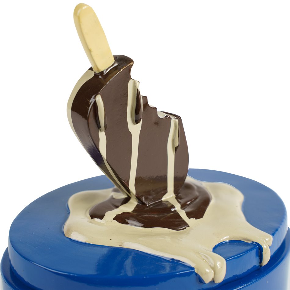 Decorative box with lid Ice cream, H18x14.5x11cm