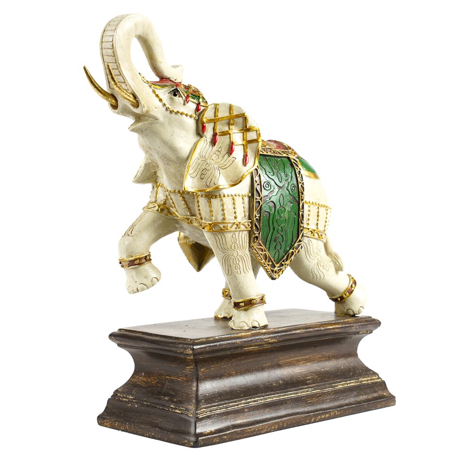 Deco figurine Gold Elephants, H25.5x21.5x11cm