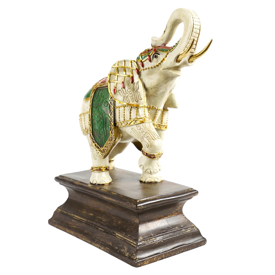 Deco figurine Gold Elephants, H25.5x21.5x11cm
