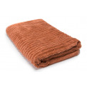Bamboo towel Stripe, 70x140cm, terracotta colour, 550g/m2