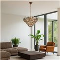 Pendant lamp Yazor, 12xE14 40W(MAX), H45-90cm, D60cm