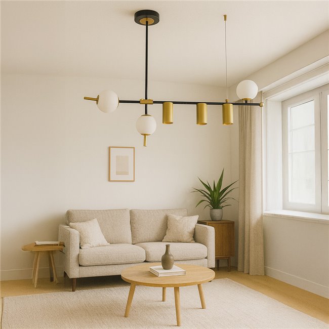 Подвесной светильник Yarrow, H80x120cm, GU10, 3x40W(MAX), G9, 3x40W(MAX)