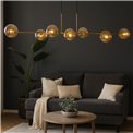Подвесной светильник Rade amber, H33-145x140x35, G9x8  LED 5W(MAX)