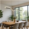 Pendant lamp Modena 9, black, H13-130x150cm, LED 30W, 3000K, 1650lm