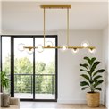 Pendant lamp Caperi, golden color, H60x100x25cm, G9 8x5W(MAX)