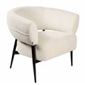 Armchair Davor, white, H71x82x74cm, seat H45cm