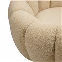Armchair Delazo, cream color, H64xD93cm seat height 41cm