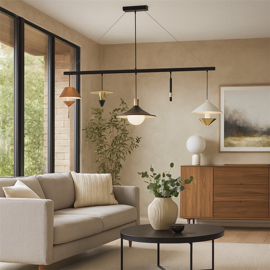 Подвесной светильник Cappelli, H100-150x155x35cm, G9x5 3W(MAX)