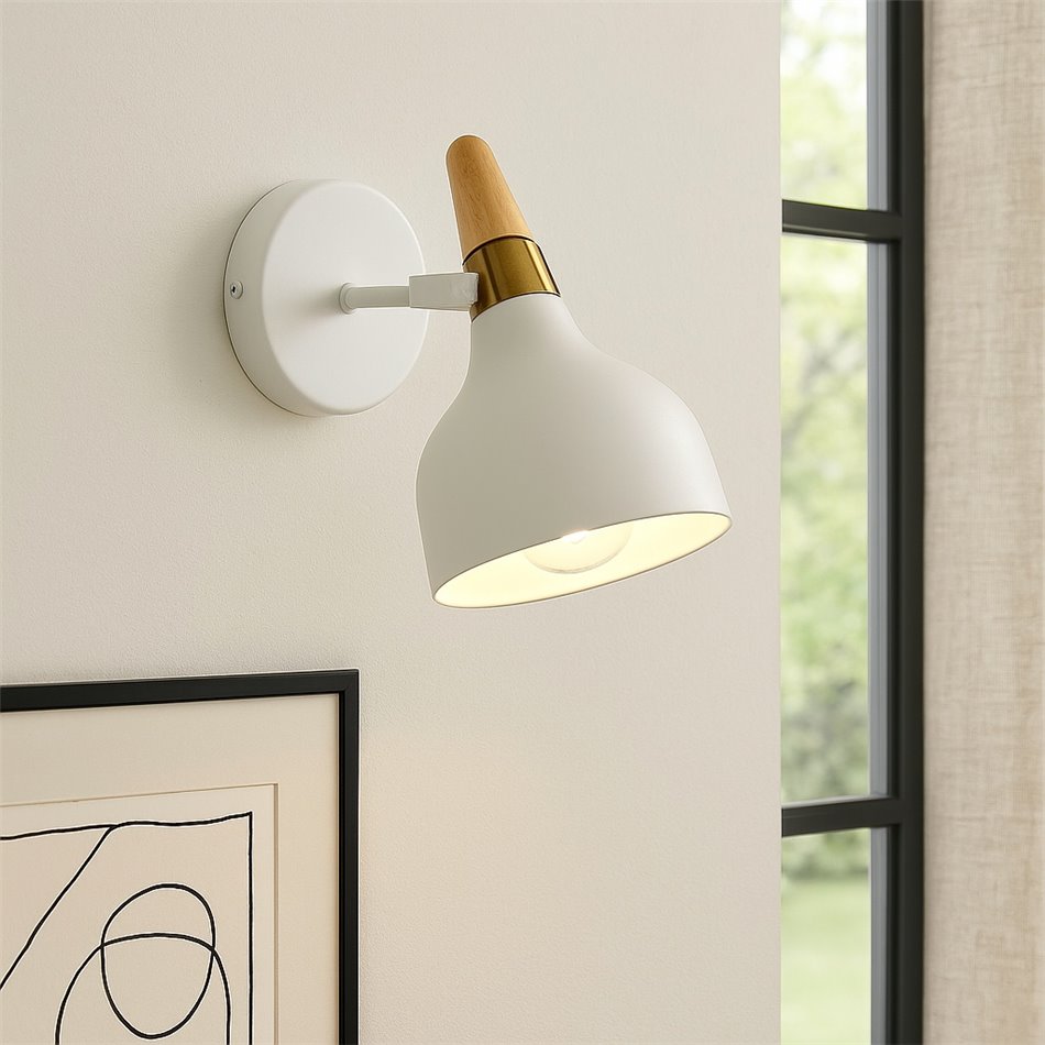 Wall lamp Mondovi 1, D15xH20cm, E14x1 40W(MAX)