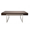 Coffee table Eisdorf, walnut wood veneer, 120x60x45cm