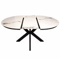 Extendable dining table Beltimoro,12mm ceramic top, 120-160x80cm H77cm