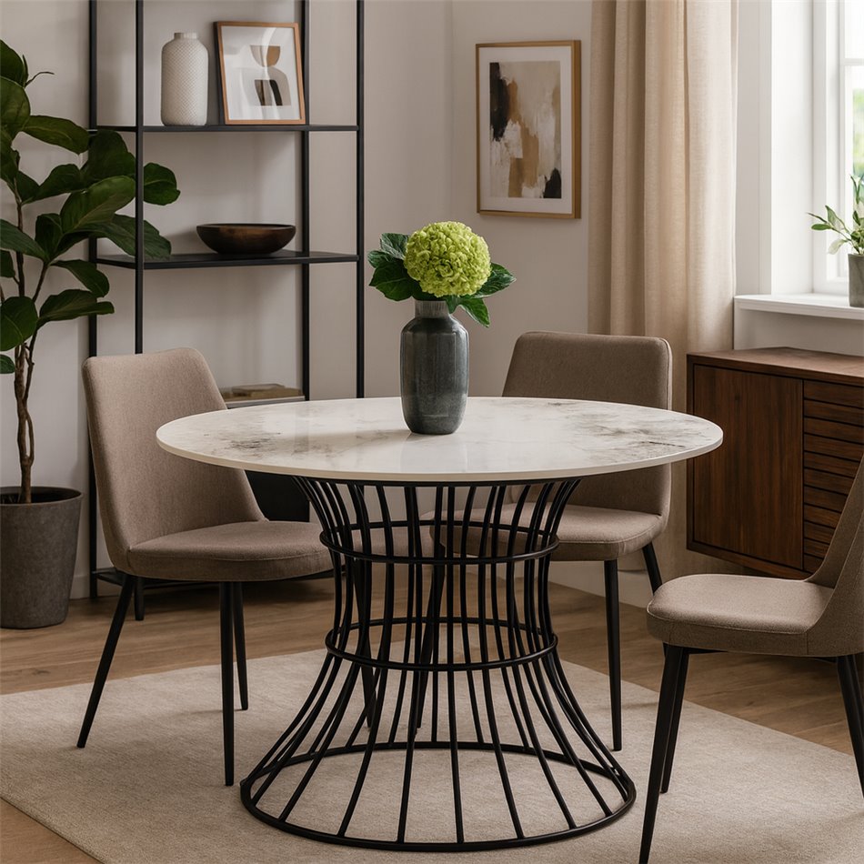 Round table Belmondy, 12mm ceramic top, D100xH76cm