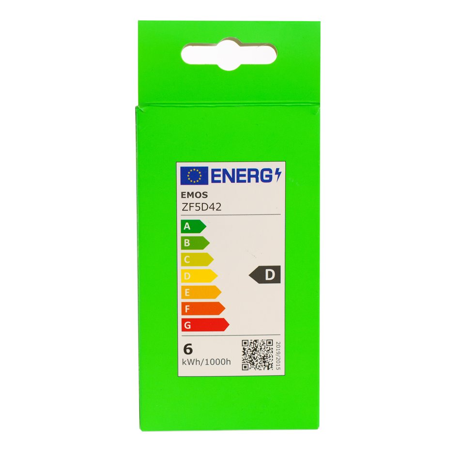 LED Bulb warm white, E27 5.9W, 806lm, 2700K, H10.8x6x6cm