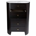 Chest of drawers Romanna TB, 12mm sintered stone/MDF/oak veneer, H127x90x45cm