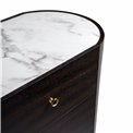 Chest of drawers Romanna TB, 12mm sintered stone/MDF/oak veneer, H127x90x45cm