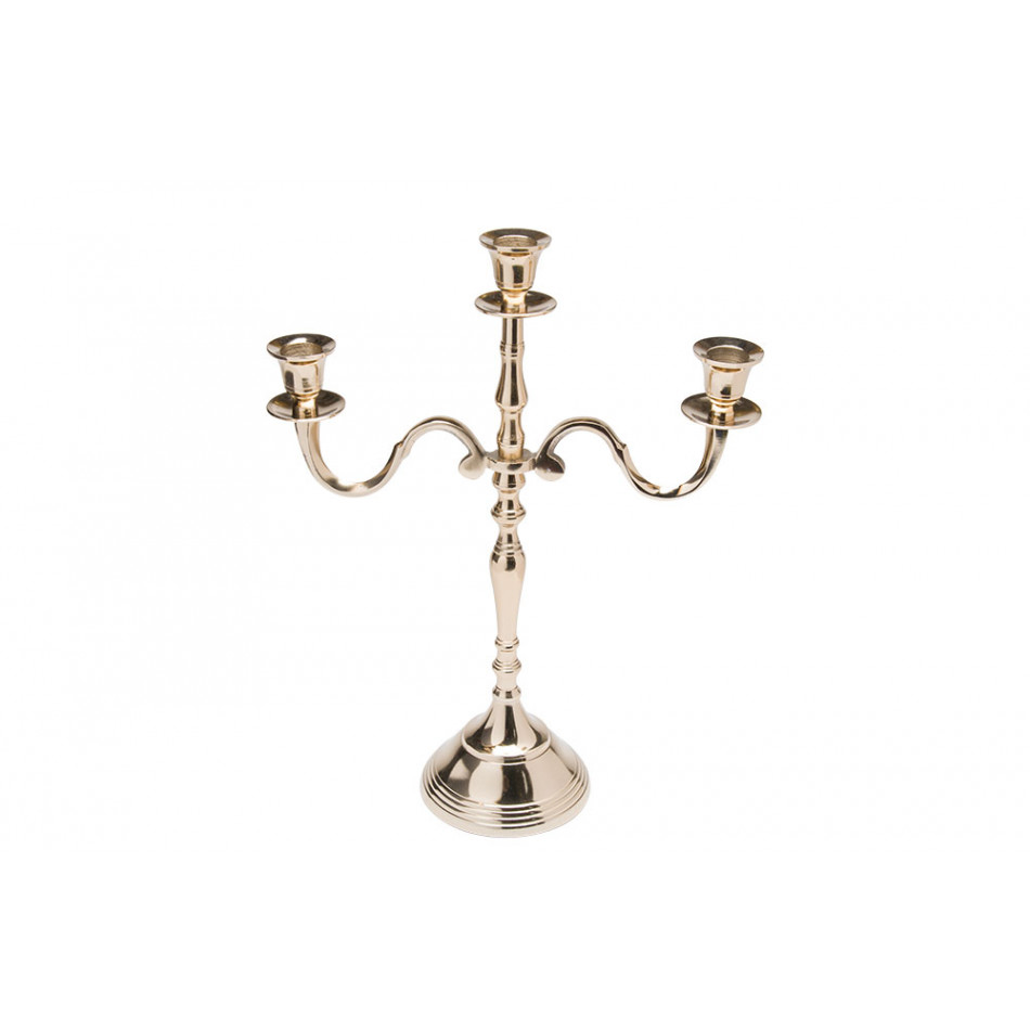 Candle holder Verena, champagne gold colour, 40x30cm