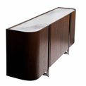 Komoda Rond SB, sukepintas akmuo/MDF/uosio fanera/metalas, H78x180x42cm