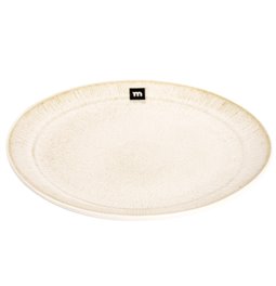 Dinner plate Calobra, creme, porcelain, D26.2cm