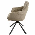 Dining chair Sabugo 4, taupe, rotatable 360 degrees, H90x59x64cm, seat height 48cm