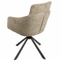 Dining chair Sabugo 4, taupe, rotatable 360 degrees, H90x59x64cm, seat height 48cm