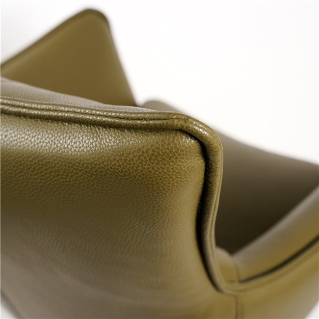 Valgomojo kėdė Saktago 3, alyvuogių sp., pasukamas 360 laipsnių, H93.5x62x62cm, sėdimosios dalies aukštis 48.5cm