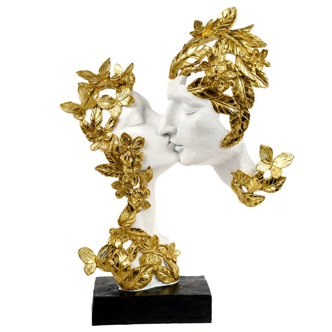 Deco figurine Couple Kiss, H41.5x31x11cm
