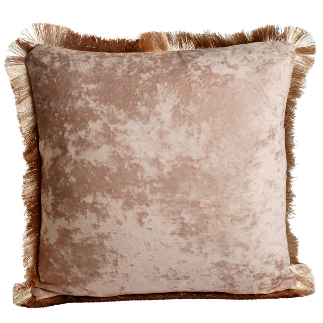 Decorative pillow Jumis, mauve, velvet, 50x50cm