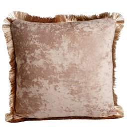 Decorative pillow Jumis, mauve, velvet, 50x50cm