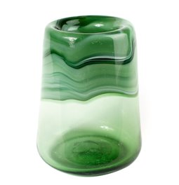 Vase Doria M, glass, green, H27  D19.5cm