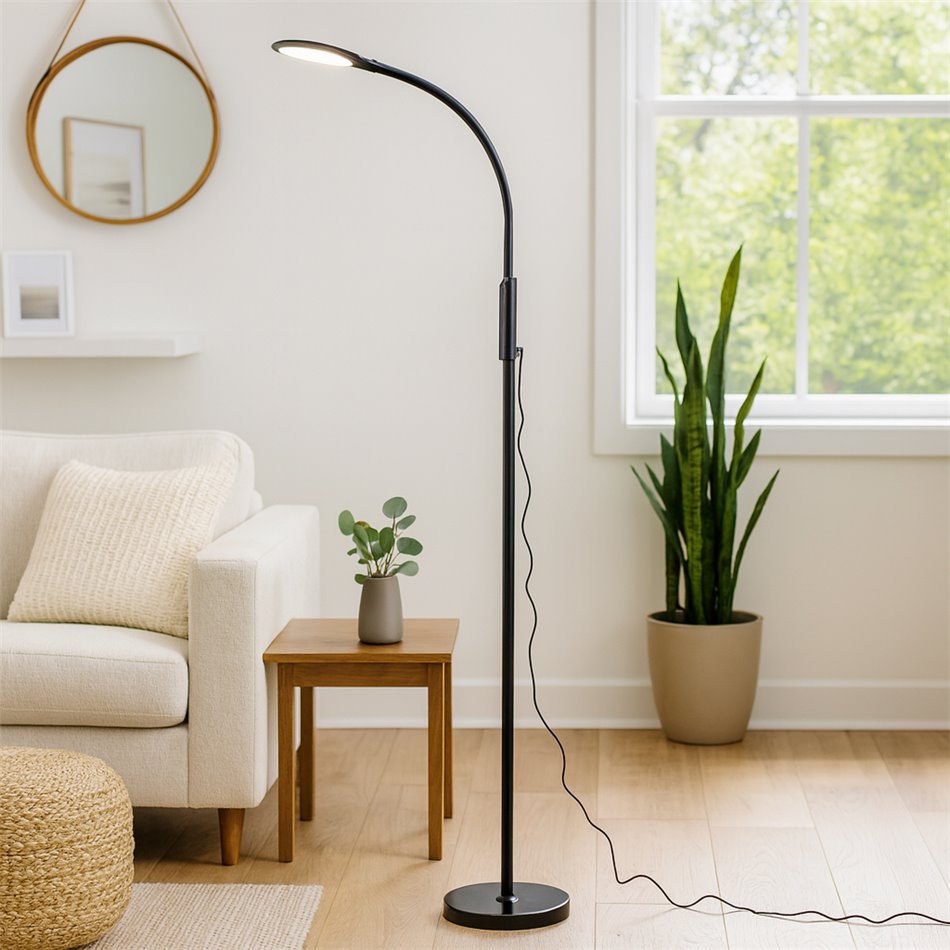 Торшер Marno LED, 3000-6000K, H163cm, с пультом