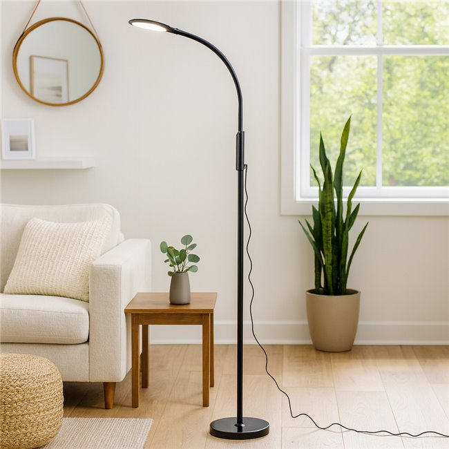 Торшер Marno LED, 3000-6000K, H163cm, с пультом