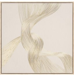 Paveikslas ant drobės Golden Swirl, 60x60cm