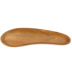 Acacia wood plate Frisolino, H1.5x32.5x12cm