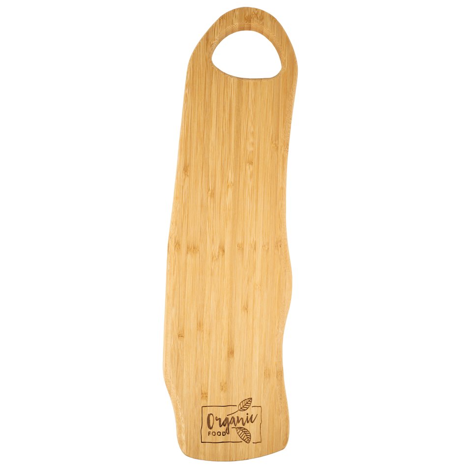 Bamboo cutting board ORGANIC FOOD, H1.5x48x14cm