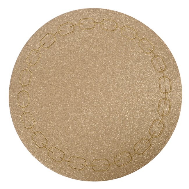 Placemat Padeany, brown, D38cm