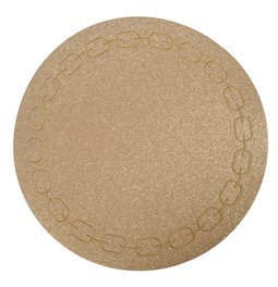 Placemat Padeany, brown, D38cm