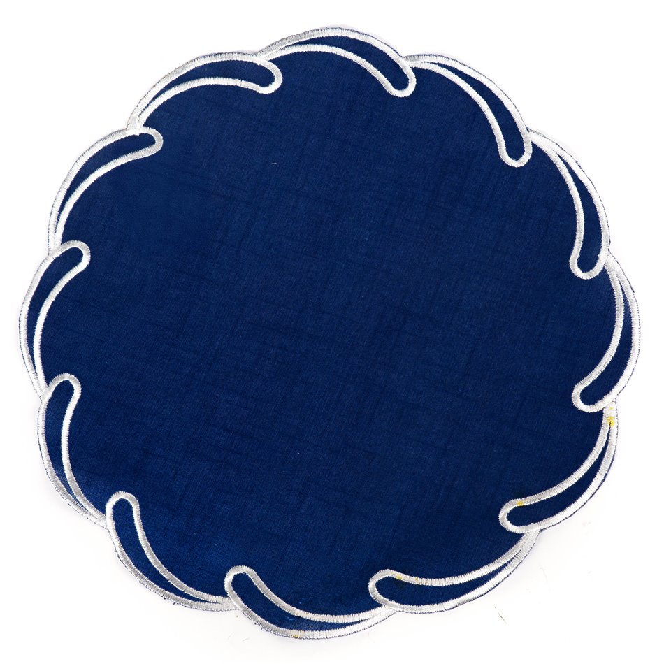 Placemat Palanga, blue, D38cm
