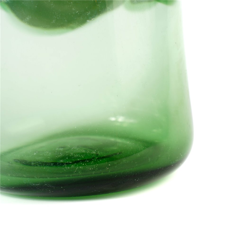 Vase Doria M, glass, green, H27cm, D19.5cm