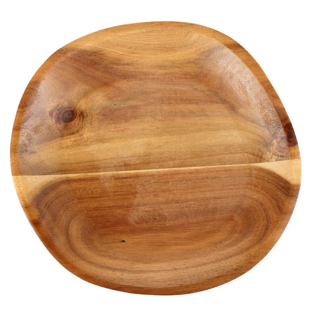 Acacia wood plate Frinton, H2.6x21.5x20.3cm