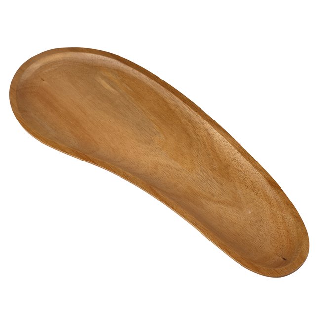 Acacia wood plate Frisolino, H1.5x32.5x12cm