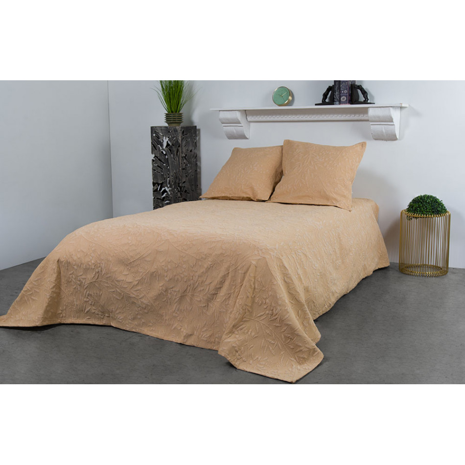 Bed cover Grain, sand colour, 220x260cm