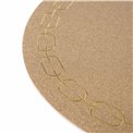 Placemat Padeany, brown, D38cm